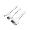 3pcs Angled Chisel Edge Pricking Iron Tool 3.85mm Spacing Punch Prong Tool  Wallet Repair