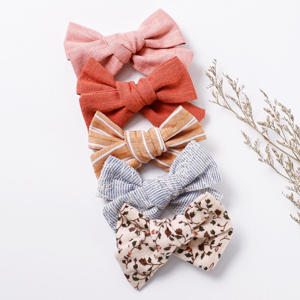 

Spring & Autumn Baby Solid Color Print Hair Clip for Infants