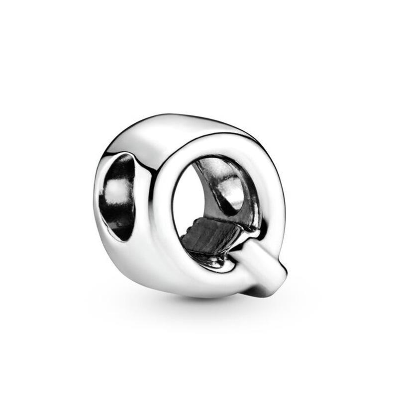 Classic Letter Alphabet A-Z Silver 925 Charm Beads Fit Charms Bracelet  Beads for Women Jewelry Making Gifts