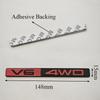3D Metaal Auto Styling V6 4WD Logo Achterklep Badge Zijspatbord Embleem Sticker Auto Carrosserie Auto Exterieur Accessoires