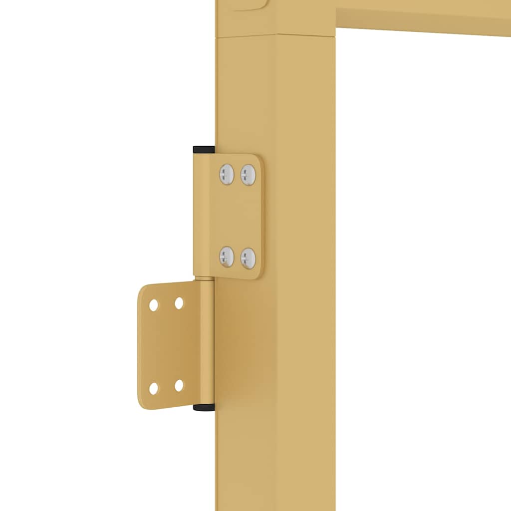 Vidaxl Porta Interna, Dorata, 93X201,5 Cm, Vetro E Alluminio