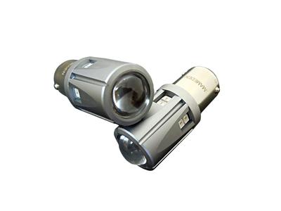 MAMEDEN S25 LED, Single, Orange Amber, 30SMD, Pin Angle, 150° Different Pin Angle, Turn Signal