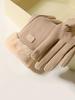 2025 1pair Women's Autumn And Winter Warm Gloves Touchable Gloves Padded And Thickened Wind Chill Prevention