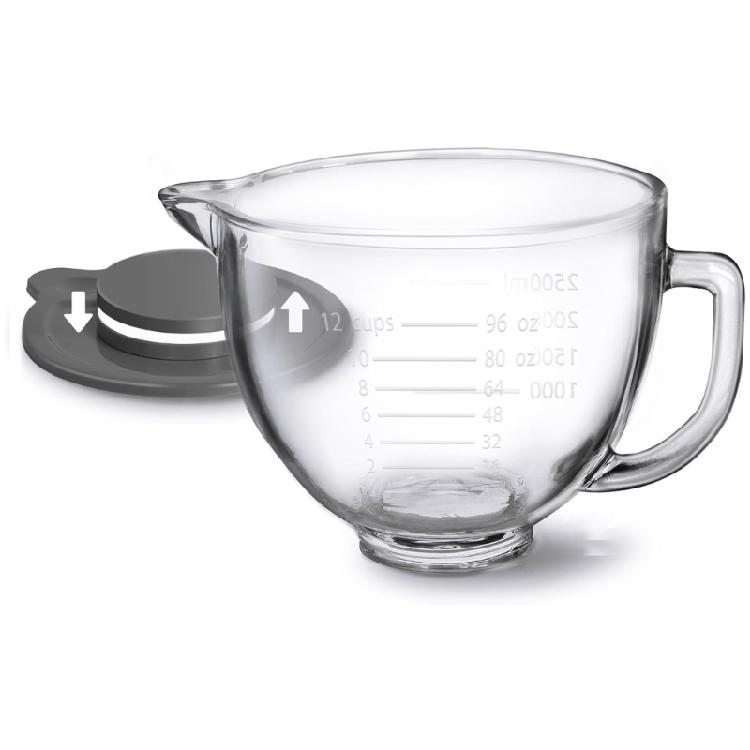 Stand Mixer Bowl Lid Mixing Bowl Lid Kitchen Mixer Accessory Kitchen Appliances Parts Perfect for 4.5QT-5QT Stand Mixers