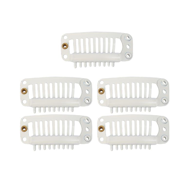 Wig Clips U-shape Metal Snap Claw Clip with Soft Rubber 9 Teeth Jewelry for Women Berets Caps Hair Pins DIY Accessories