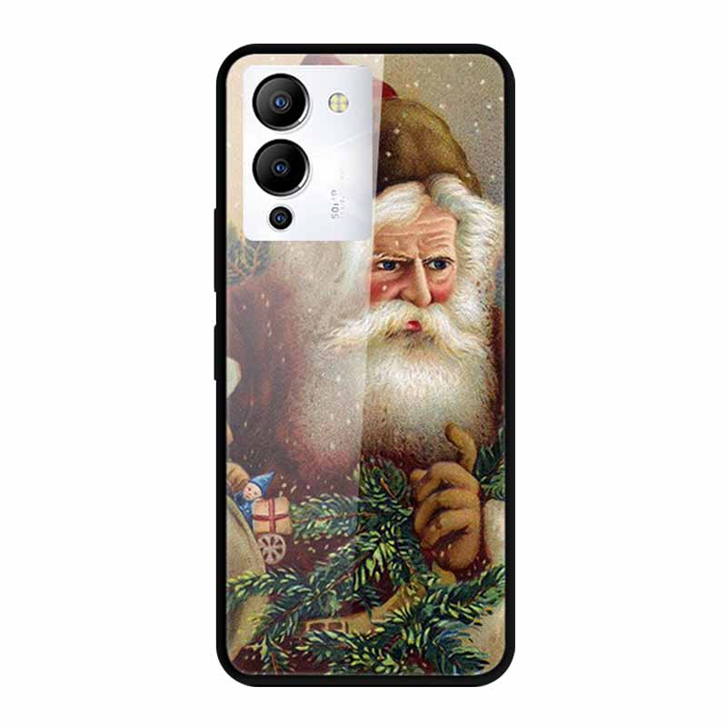 Luxury Shockproof Tempered Glass Back Cover Hard Case For Infinix Note 12 G96 Infinix Note 11pro 11s Protective Cool Phone Cover