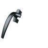 Pane Handle, Aluminum Alloy Locking Sliding Door Pull, Security Silver Gray 38Left