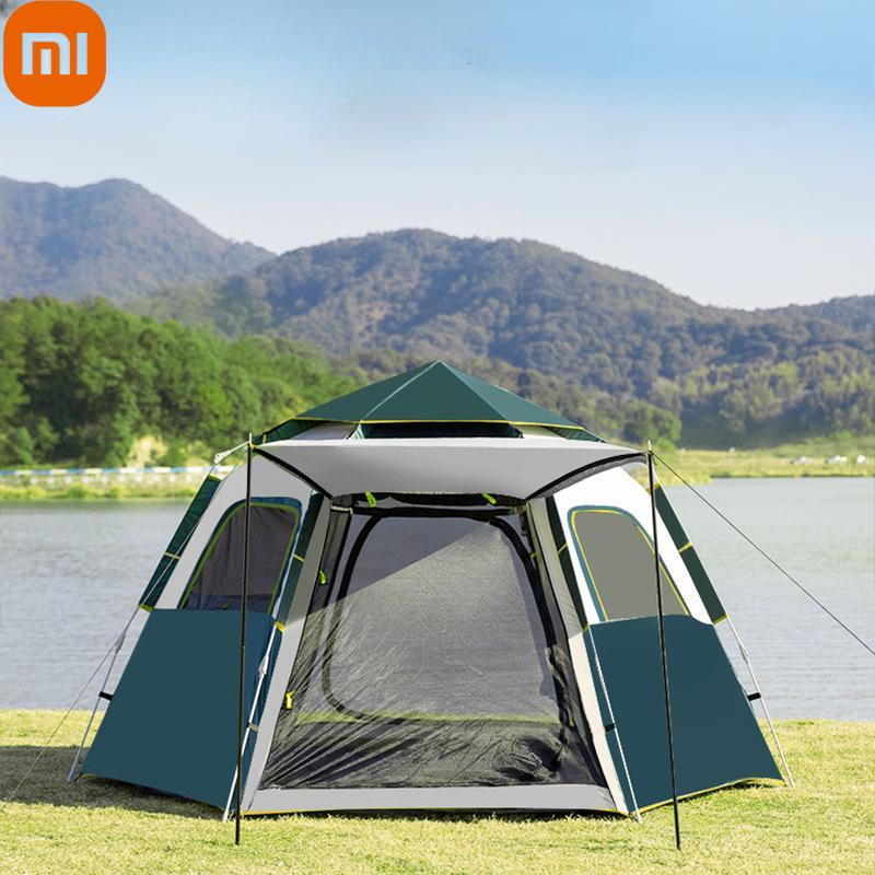 

Портативная складная палатка Xiaomi на открытом воздухе, полностью автоматическая, шестиугольная, утолщенная, солнцезащитная, туристическое снаряжение, туристическое снаряжение