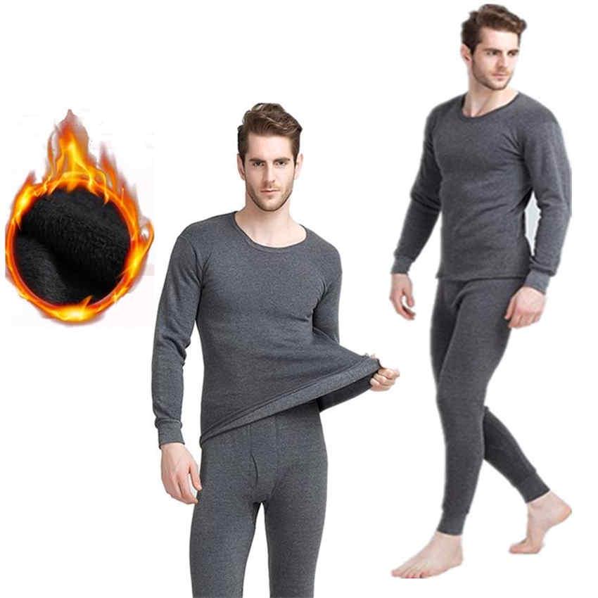 Men Thermal Underwear Sets Warm Autumn Winter Long Thermo Underwear Set Thermal Clothing Suit