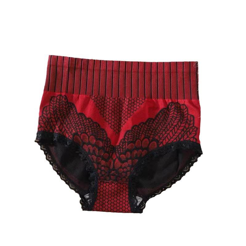 Women's High-Waist Lace Briefs: Tummy & Hip-Lifting, Second-Generation Design.