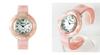 Rapport Damen Kunststoff Armreif Uhr 163002 Pastellrosa