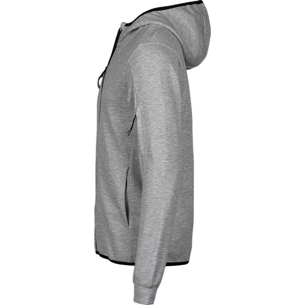 Tee Jays Mens Athletic Hooded Full Zip Hoodie