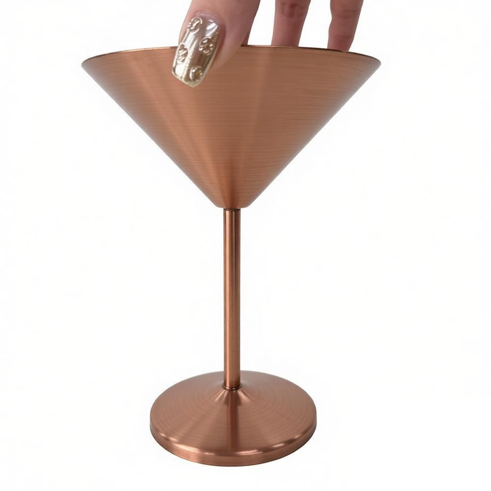 

Rustproof Stainless Steel Martini Glass Fine Polish Cocktail Wine Goblet Hotels