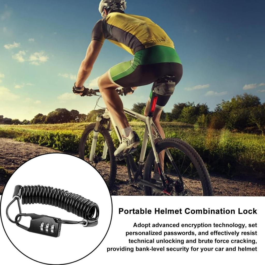 Scooter Lock Combination, Code Combination Lock | Motorcycle Electric Vehicle Portable Helmet Password Lock