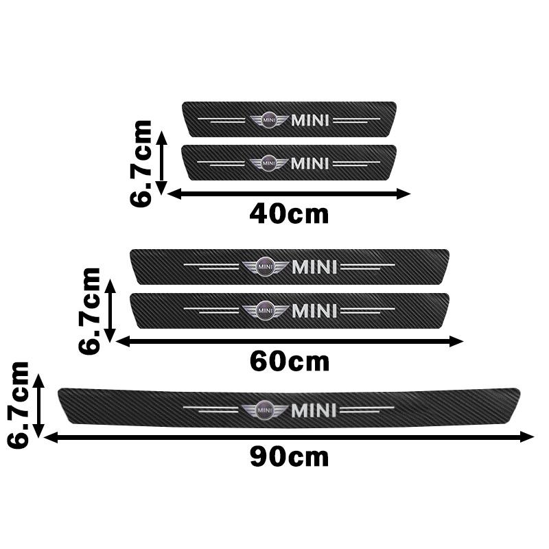 1/4/5Pcs Car Door Threshold Protective Sticker Anti Scratch Waterproof Decal For Mini Cooper F54 F55 F56 F57 F60 R50 R52 R53 R55