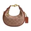 JONIE 15 Printed Logo Cowhide Shoulder Bag Mini Women Brown