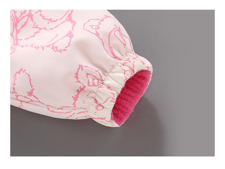 Girls' Double-Sided Fleece Windbreaker: Spring/Autumn Thin Velvet Jacket