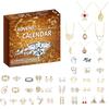 24 Day Christmas Countdown Calendar Jewelry Advent Calendar for Adult Women with Necklace Rings Earring Christmas Countdown Gift