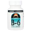 Source Naturals B-6 100 Mg 100 Tablets
