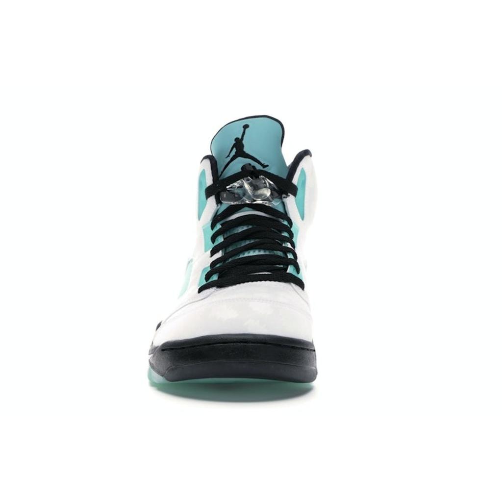 Air Jordan 5 Retro Island Green Unisex Sneakers White Black CN2932-100