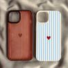 Vintage Minimalist Striped Heart Clear Shockproof Phone Case For Xiaomi Poco X6 Pro X7 X5 Pro M6 Pro 4G Protective Back Cover