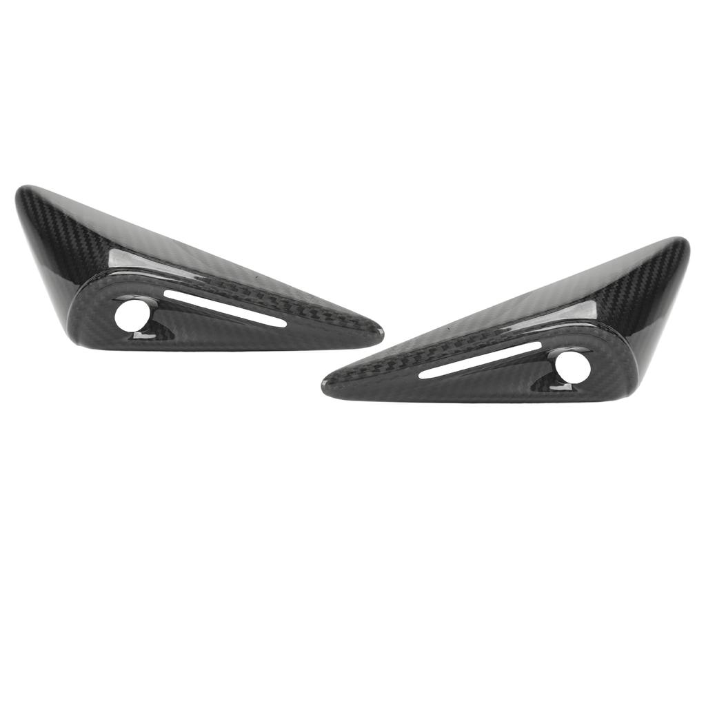 2PCS Car  Side Mudguard Camera Vent Cover Trim Carbon Fiber UV Resistant Replacement For Tesla Model S 2025+