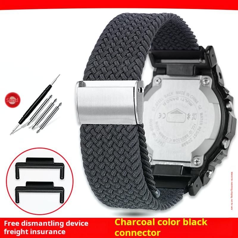 

Для Casio G-SHOCK DW-5600 GW-B5600 GM5600 GW-M5610 GA2100 ремешок для часов мужской женский Плетеный нейлон Камуфляжный холст ремешок для часов Браслет 5600 or 5610mm