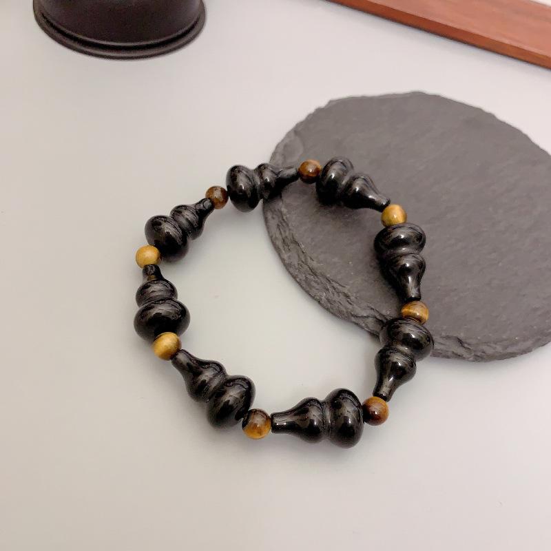 JYL TS Bracelet  Onyx Cow Head Style Enhances Strength & Protection GourdW 17.5cm ucla синий