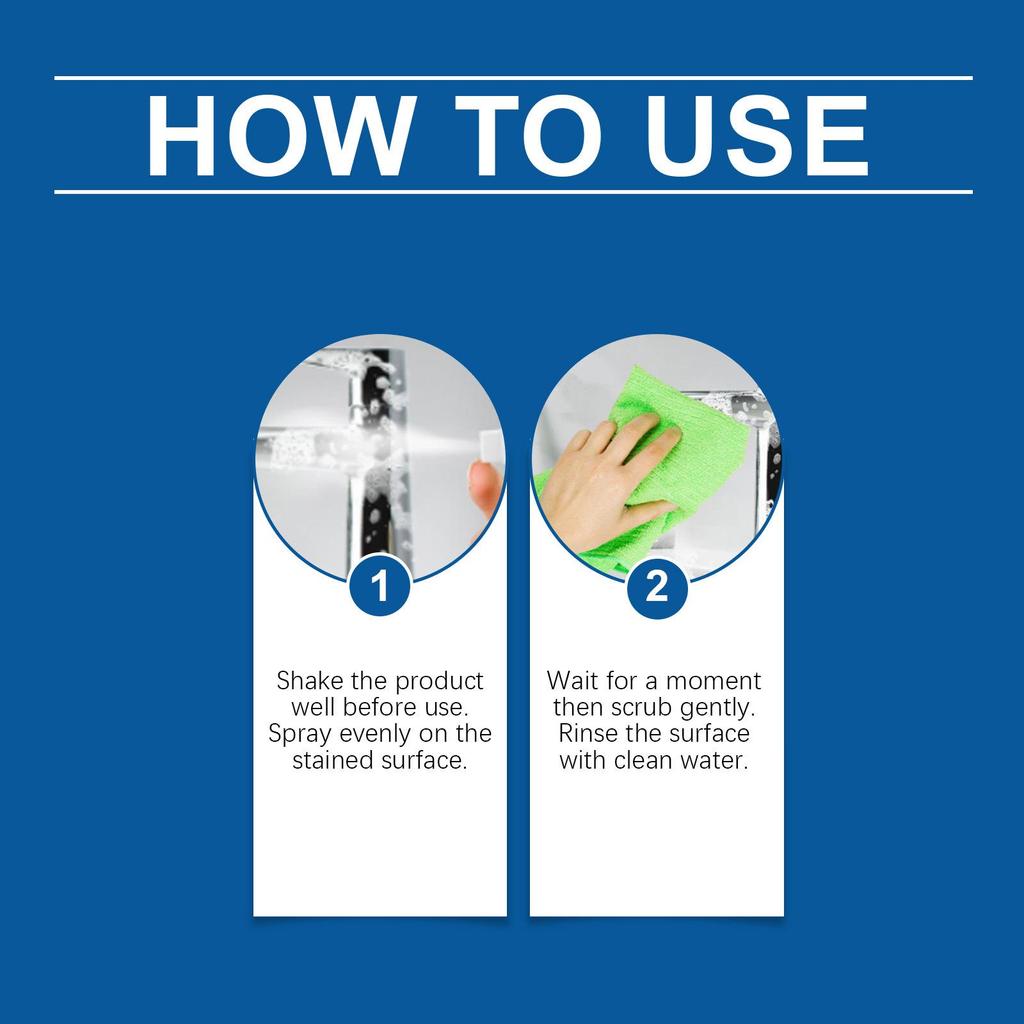 Jue Fish Bathroom Stain Remover - Tile & Glass Cleaner and Brightener
