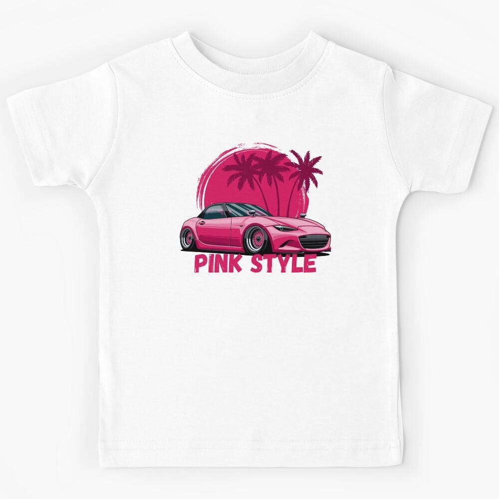 Roadster MX5 Miata (pink) Kids T-Shirt 170