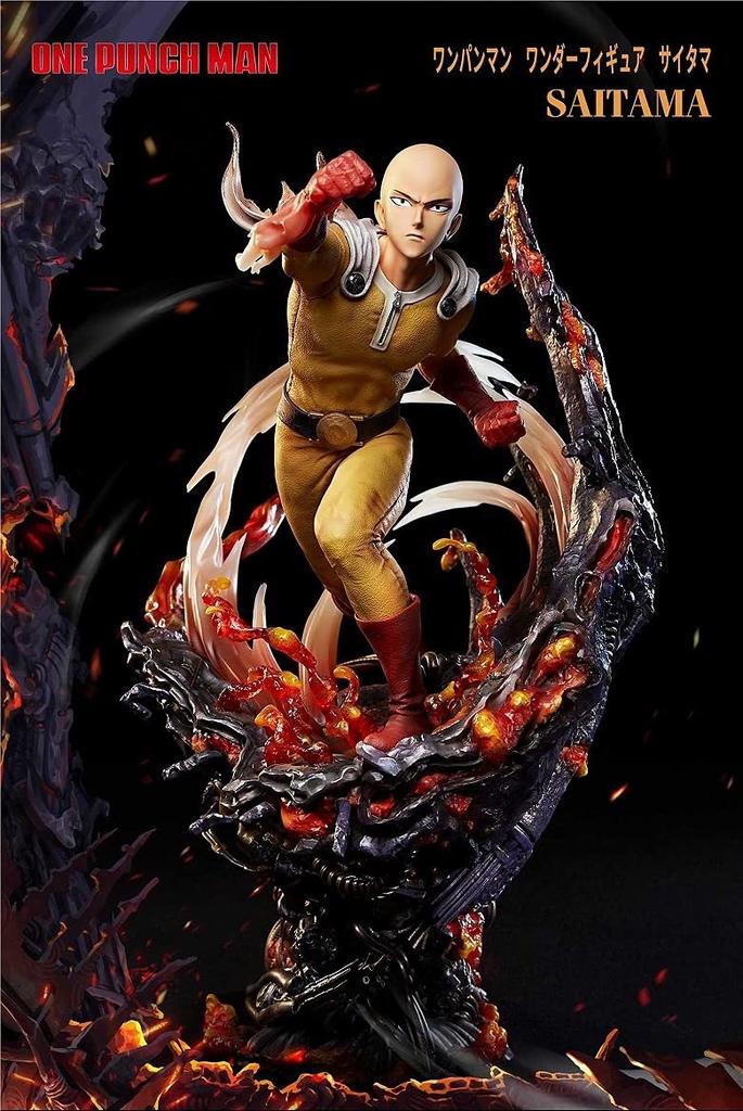 Unique Art Studio One Punch Man Wonder Figure Saitama Height Approximately 550mm Polystone Painted Complete Figure