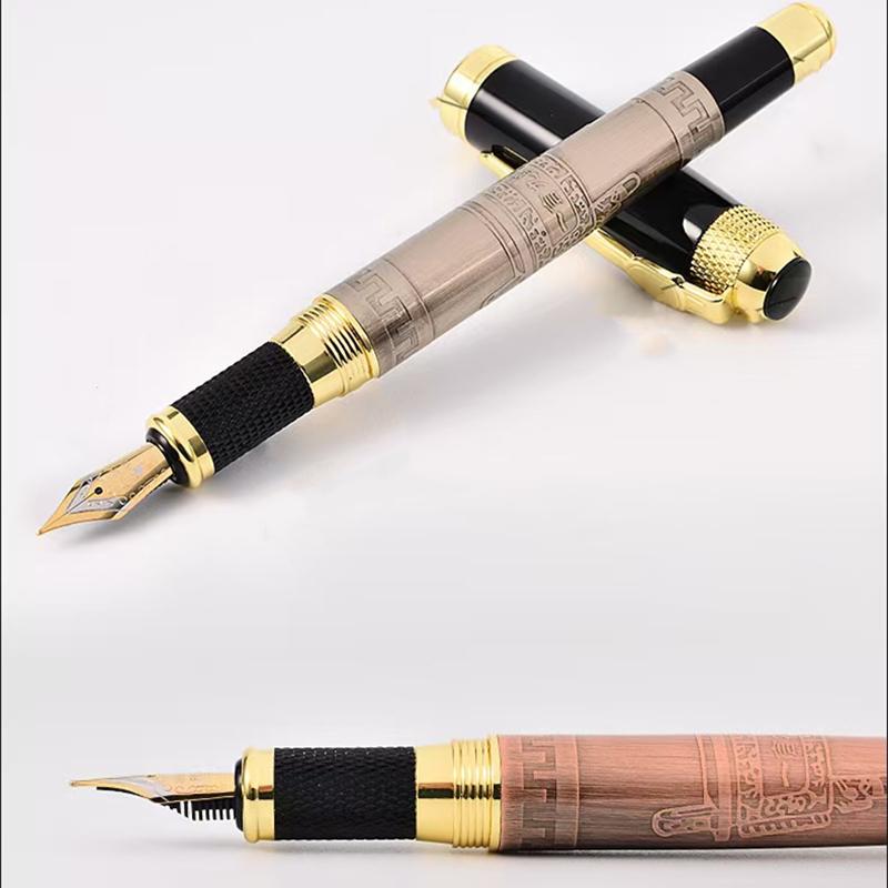 Luxusní vysoce kvalitní kovové business plnicí pero, pero pro každodenní psaní a podpisování, hladké psaní