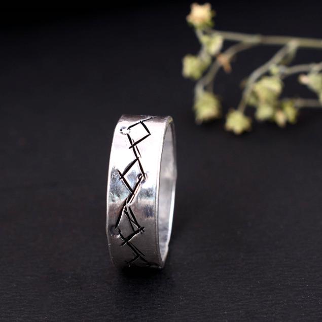 Handmade Arthritis Support Ring – Sterling Silver Thumb Splint, Adjustable Therapy Band