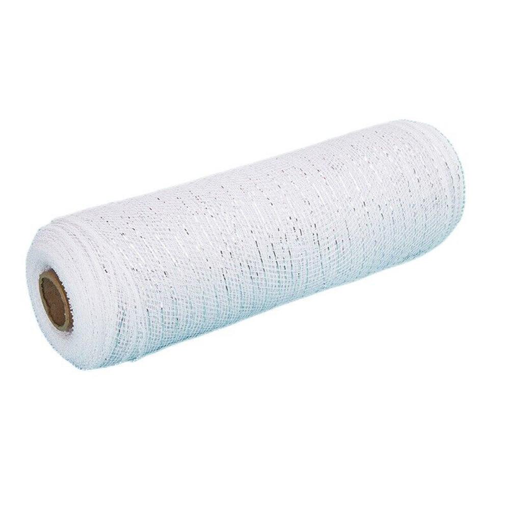 1 Roll Of Decorative Nets Christmas Deco Mesh Rolls For Wreaths Swags Bows 12 Colours 26cm X 10yd Polypropylene Plastic