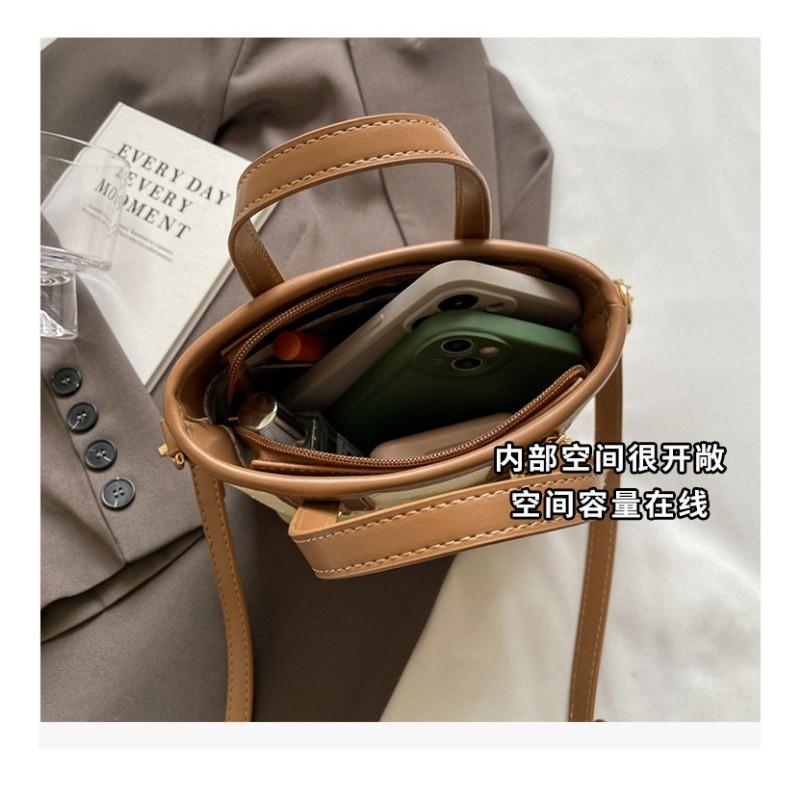 IELGY Embossed Butterfly Portable Tote Bag Korean Version Fashion One-Shoulder Messenger Bag Bucket