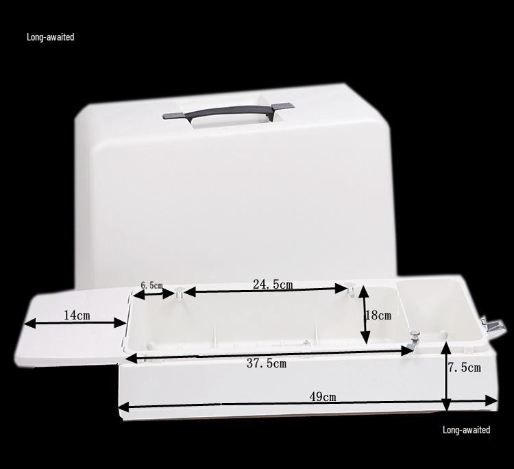 Vintage Nähmaschinen-inspirierte PVC-Holz Koffer Aufbewahrungsbox - Fliegender Mann Biene, Südchina, Tragbar & Universell.