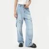 Men's Clothing | New Summer Products, Meichao Heavy Industry Splicing Multi-pocket Washed Jeans Casual