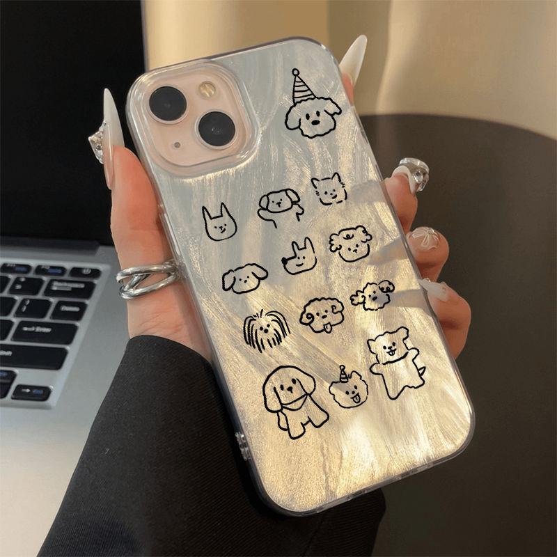 Simple puppy is suitable for Huawei mate60 mobile phone feather case Honor 300 new p70 soft nova12 hard enjoy 70