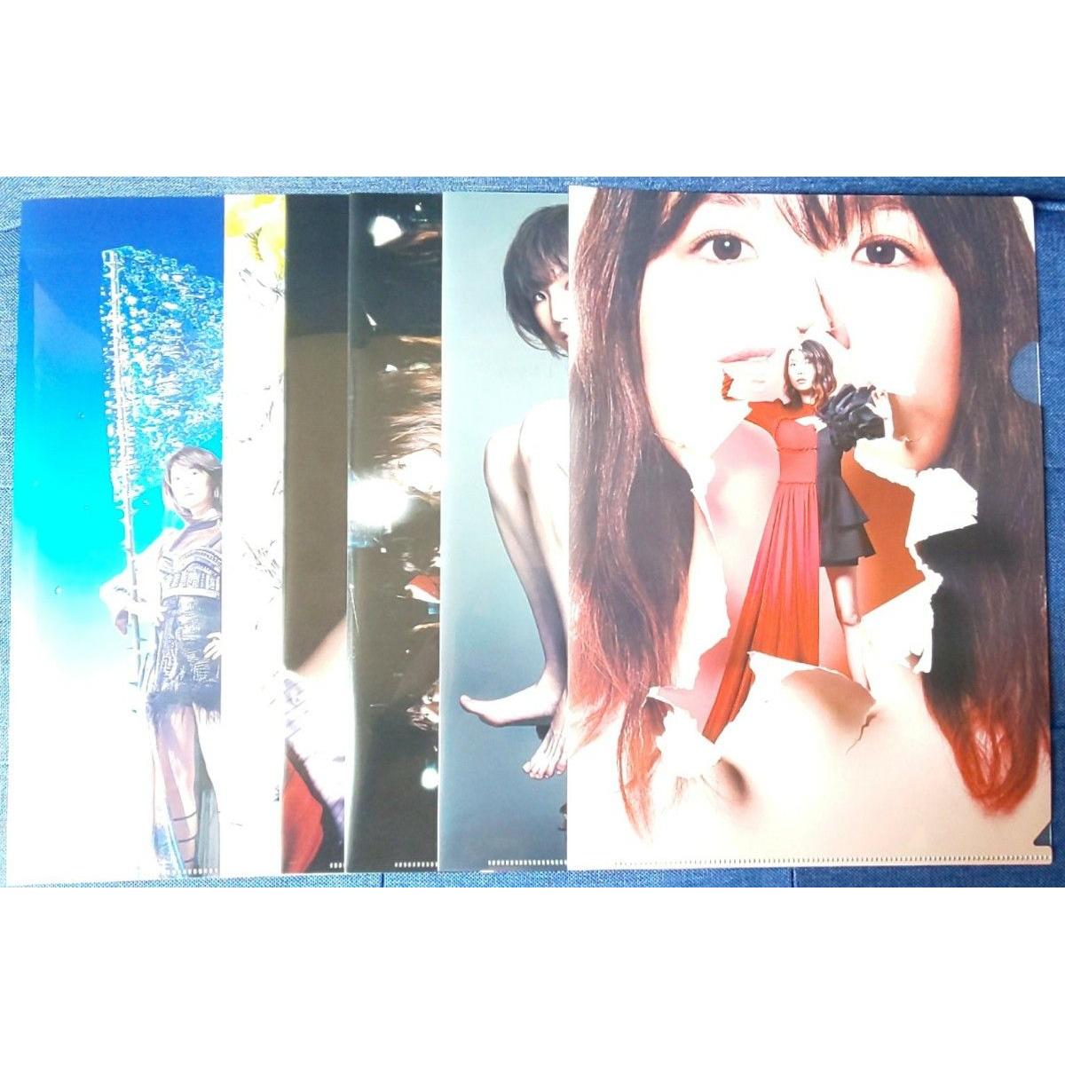 Used Kuroki Nagisa clear file set of 7