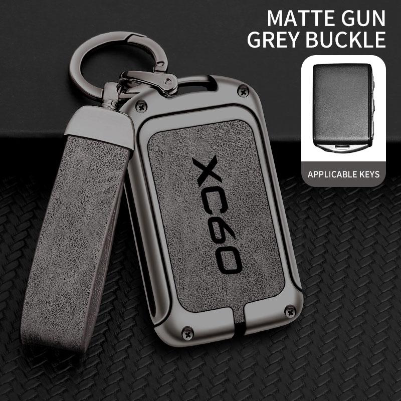 Suitable for Volvo XC60 zinc alloy car key bag cover remote control protective cover special key chain shell accessories