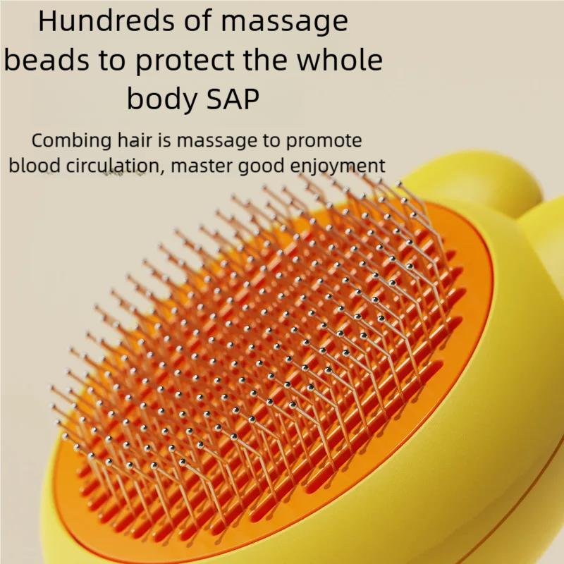 Pet Dog Brush Cat Comb Self Cleaning Hair Remover Brush Dogs Cats Grooming Tools Pets Dematting Comb Accessories High Efficiency