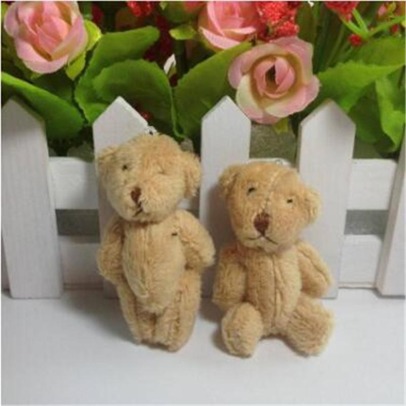 Plush Teddy Bear Doll 6Cm Long Hairy Joint Bear Diy Creative Handmade Jewelry Material Multi-Color