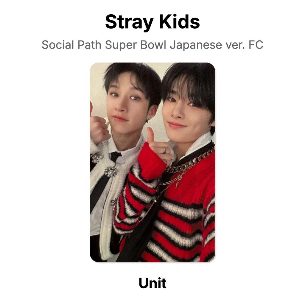Stray Kids Social Path Super Bowl Japanese ver. FC Official Photocard