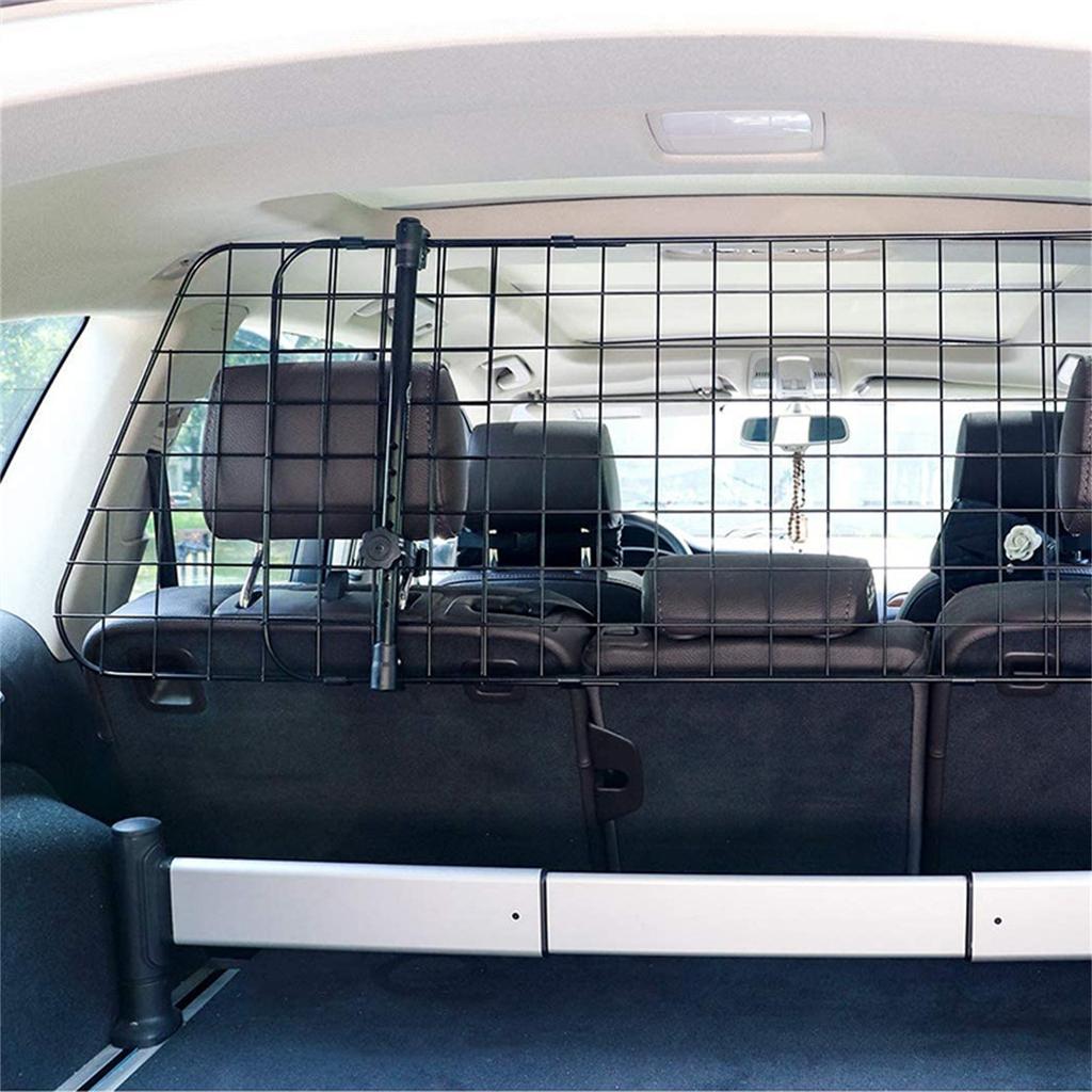 12'' Dog Guard Car, Car Safety Guard Adjustable Width, Dog Trunk Partition, Safety Guard For Dogs With Seat Belt, Dog Net Car, Car Guard