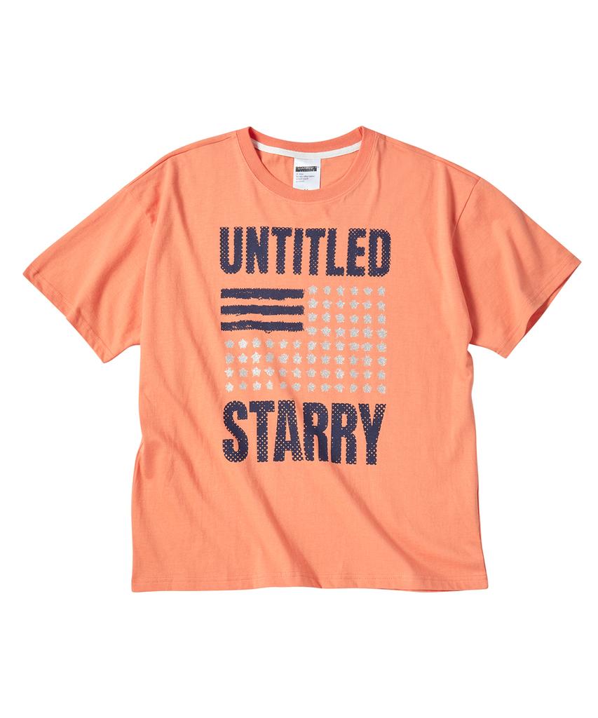 Eontaiteulseoul Untitled Starry Flag Crop Short Sleeve Orange