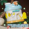 Mushroom House Piggy Bank Cartoon Key Unlocking Kids Toys Large Capacity Money Saving Box Cute Coin Storage Box Christmas Gifts