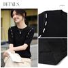 Women's Round Neck Knit T-Shirt