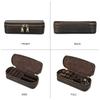 Vintage Genuine Leather Portable Cufflinks or Jewellery Storage Box Travel Jewelry Case with Zipper Jewelry Display Organizer