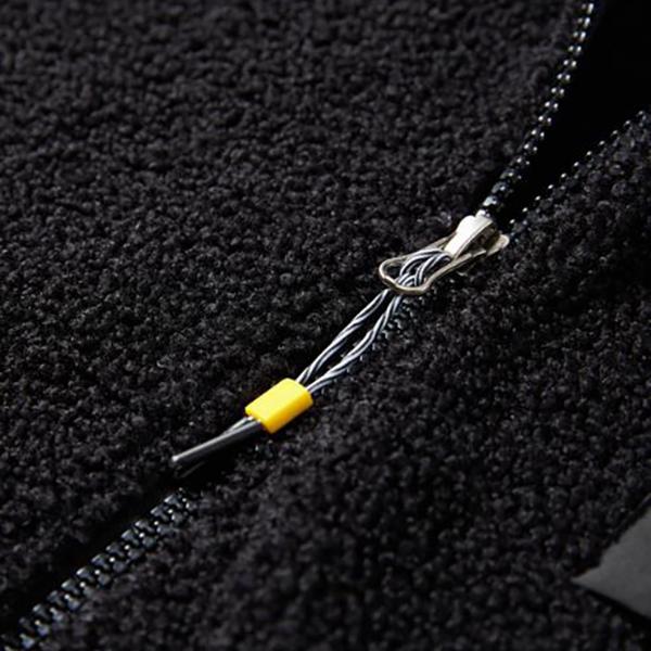 Men Thicken Fleece Padded Coat Berber Fleece Jackets for Men Vintage Stand Collar Polar Fleece Wintre Jacket Warm Tops