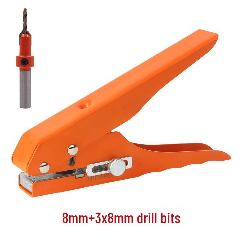 Edge Banding Hole Puncher: 8/10/12/15mm Woodworking Tool for Countersink Screw Hole Covers